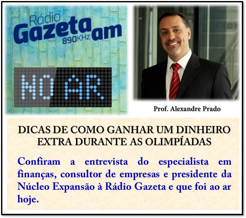 Chamada Radio Gazeta 030816 Renda extra na Olimpiada